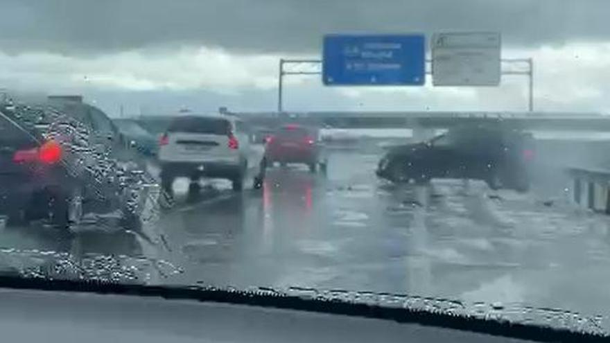 VÍDEO | La granizada deja varios accidentes viales