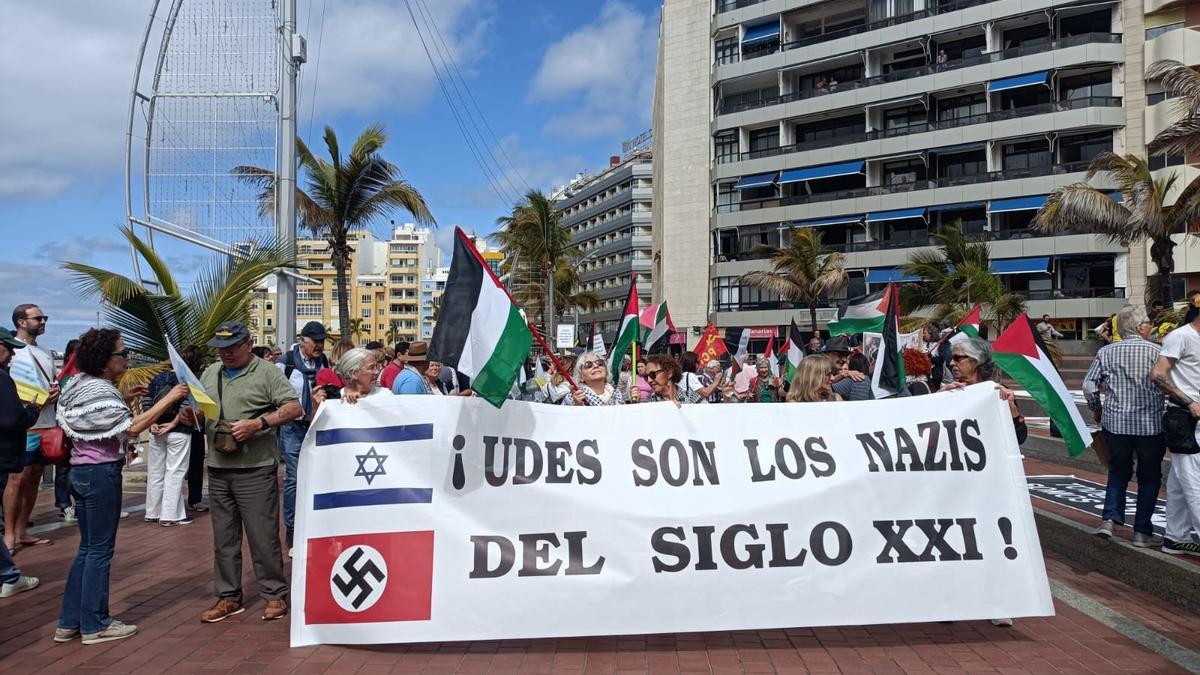 Cabeza de la manifestación celebrada este sábado.