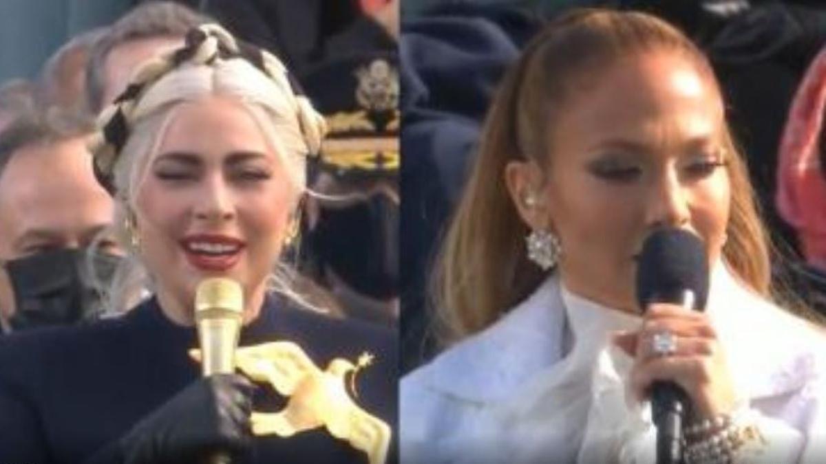 Lady Gaga y Jennifer Lopez actúan en la investidura de Joe Biden