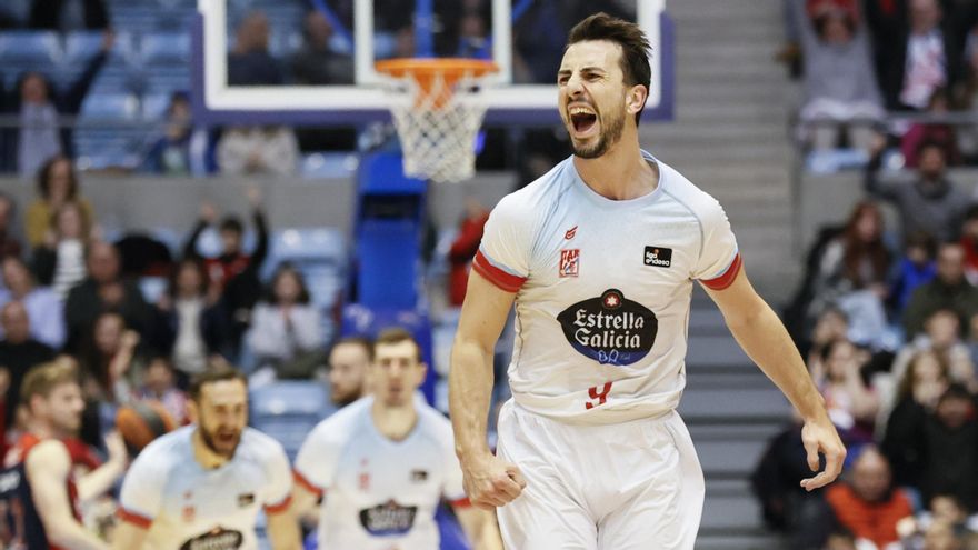 Léo Westermann con la camiseta del Obradoiro