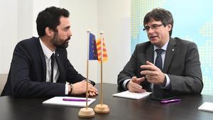 Puigdemont afegeix pressió i demana empara a Roger Torrent