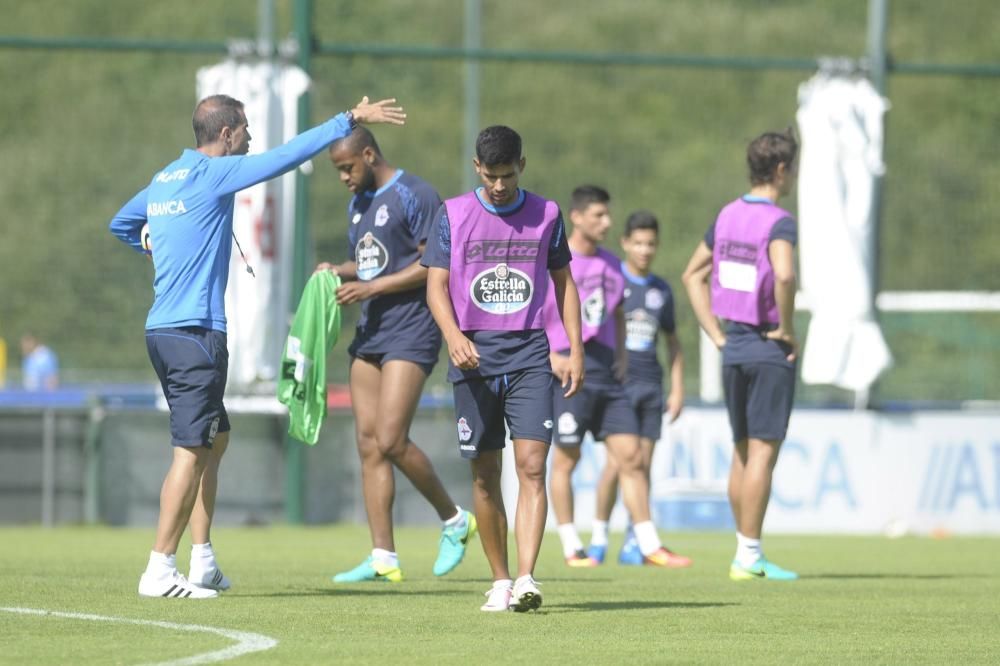 El lateral completa su primera sesión tras confirmarse su fichaje y los internacionales regresan tras sus compromisos con sus selecciones