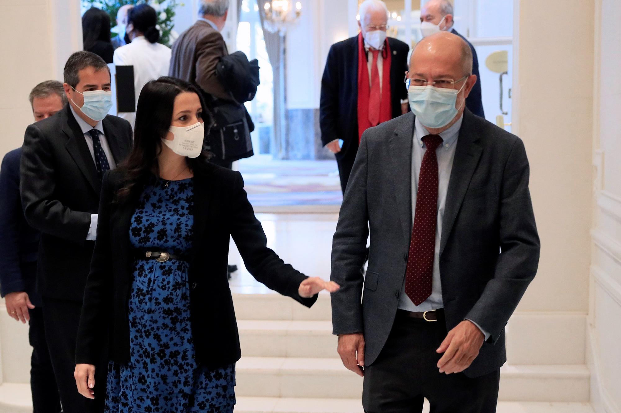 Inés Arrimadas y Francisco Igea en Madrid.