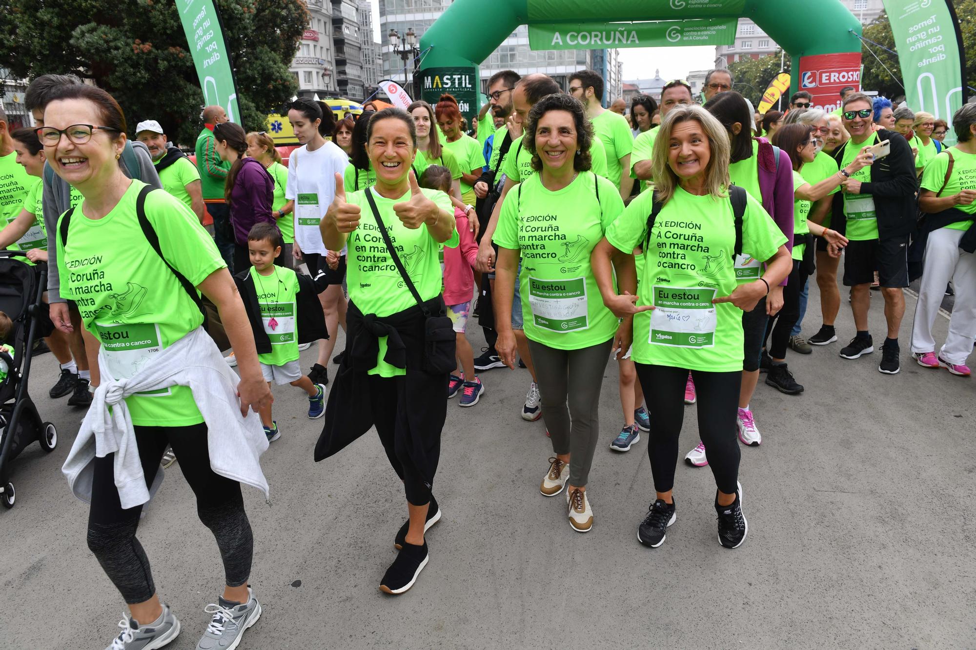 Más de 2.400 participantes en la Andaina Solidaria Contra o Cancro en A Coruña