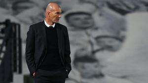 Zidane, durante un partido del Madrid