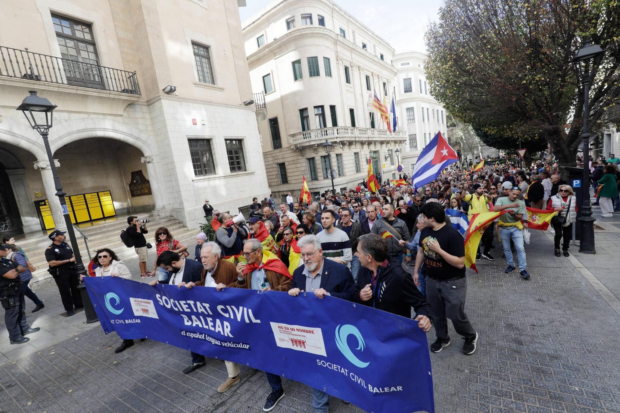 Erneuter Protest auf Mallorca gegen die Amnestie für Separatisten