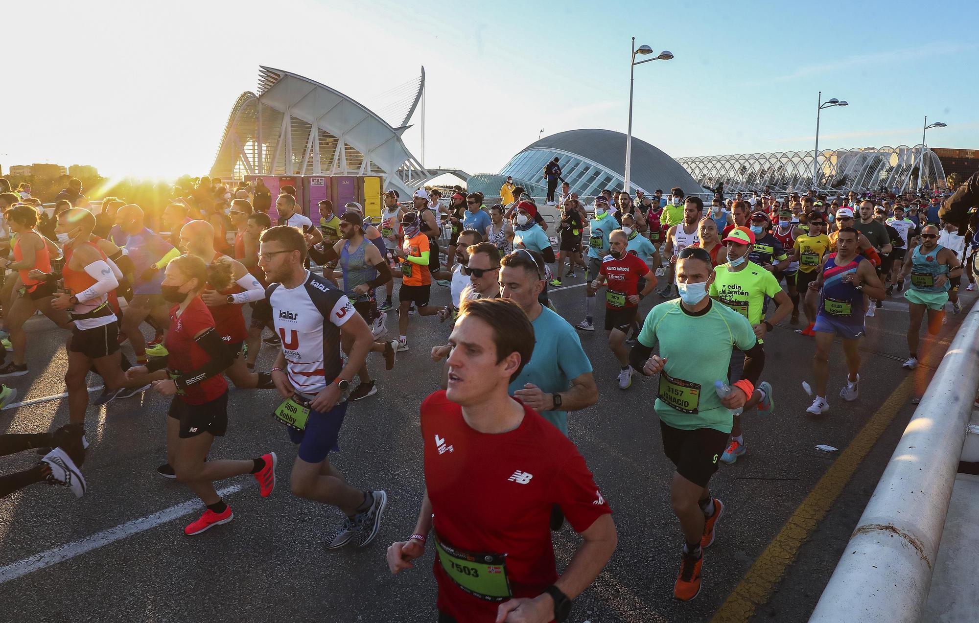 Salida del Maratón Valencia 2021