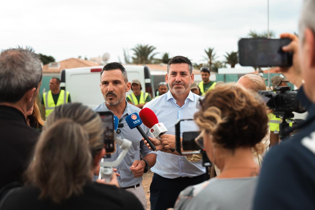 Los ediles Ruymán Cardoso y Alejandro Marichal.