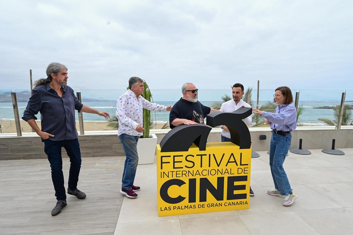 Fernando León de Aranoa, El Gran Wyoming, Álex de la Iglesia, Alejandro Amenábar y Carlos Simón.