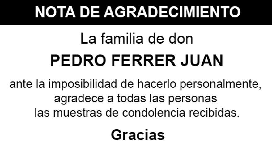 Nota Pedro Ferrer Juan
