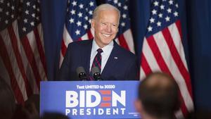 Biden, en en un acto de campaña.