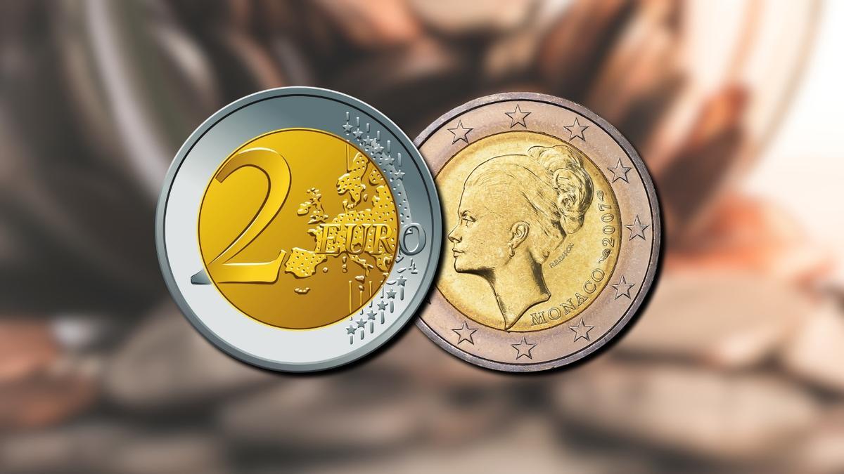 Moneda de 2 euros de Mónaco de 2007
