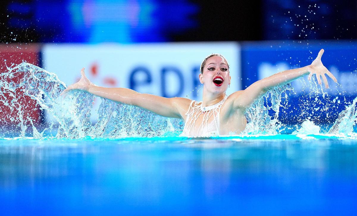 Iris Tió se lleva el oro en el solo técnico de los campeonatos de Europa de natación artística