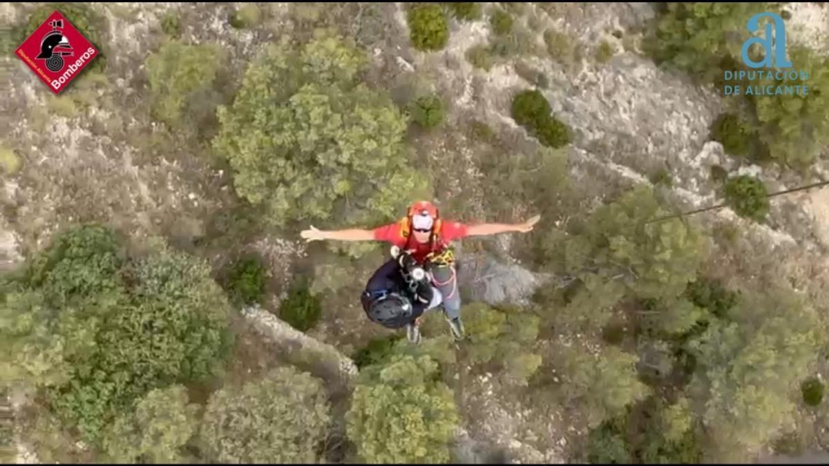 Un senderista en estado grave tras sufrir un golpe de calor en el paraje de Caprala en Petrer