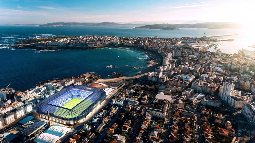 Así se quedaría el estadio de Riazor si es sede del Mundial 2030