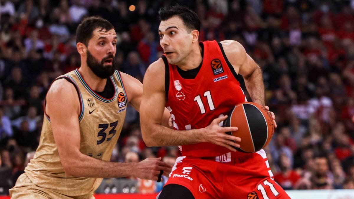 Nikola Mirotic, en un partido ante Olympiacos