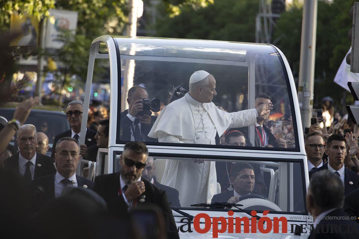Murcianos presentes en la visita del Papa León XIV