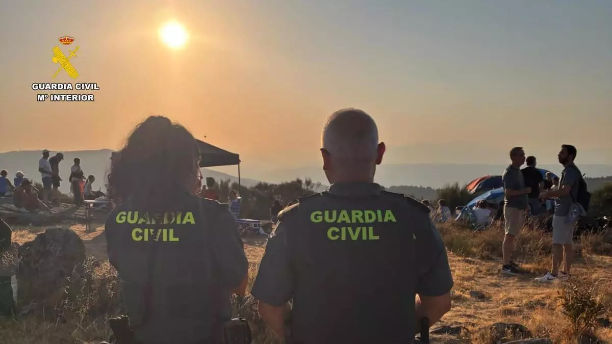 Vídeo | Dispositivo especial del eclipse de la Guardia Civil en la provincia de Cáceres