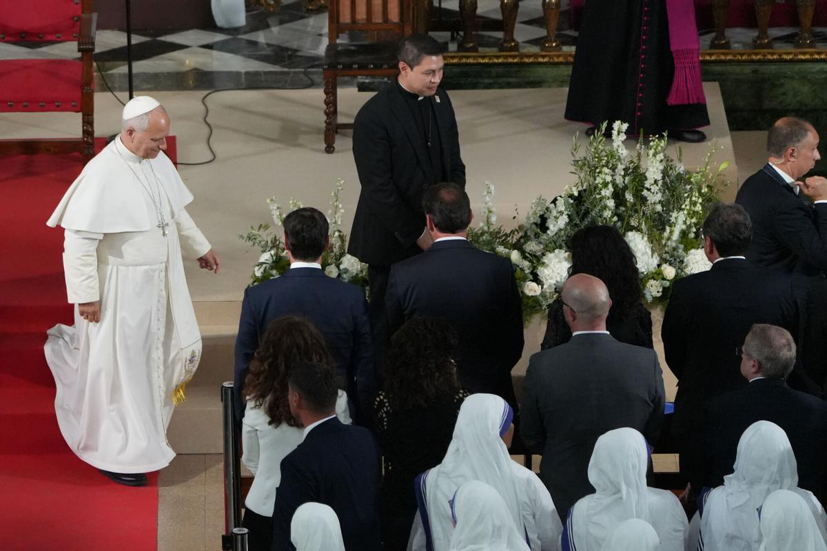 Les imatges de l'acte cloenda de la visita del Papa a la Sagrada Família