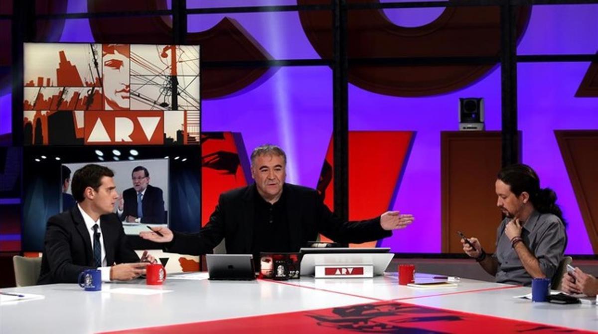 Albert Rivera y Pablo Iglesias comentan el cara a cara de Rajoy y Sánchez