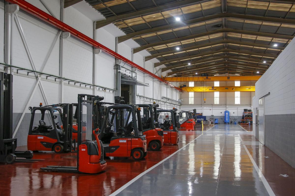 Interior de las instalaciones de Sanfer.