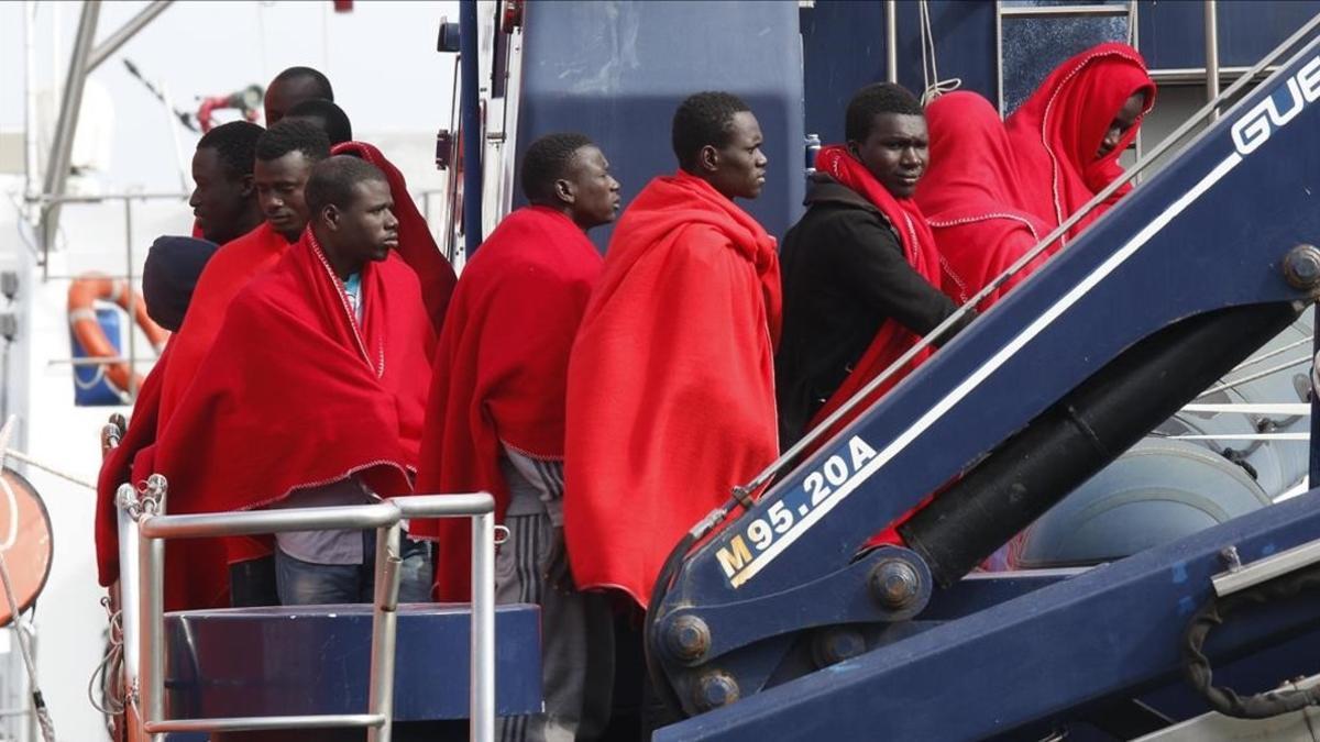 Refugiados en Almería.