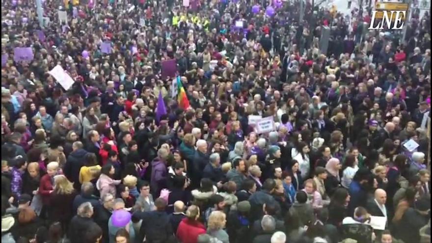 Así fue la manifestación de Gijón