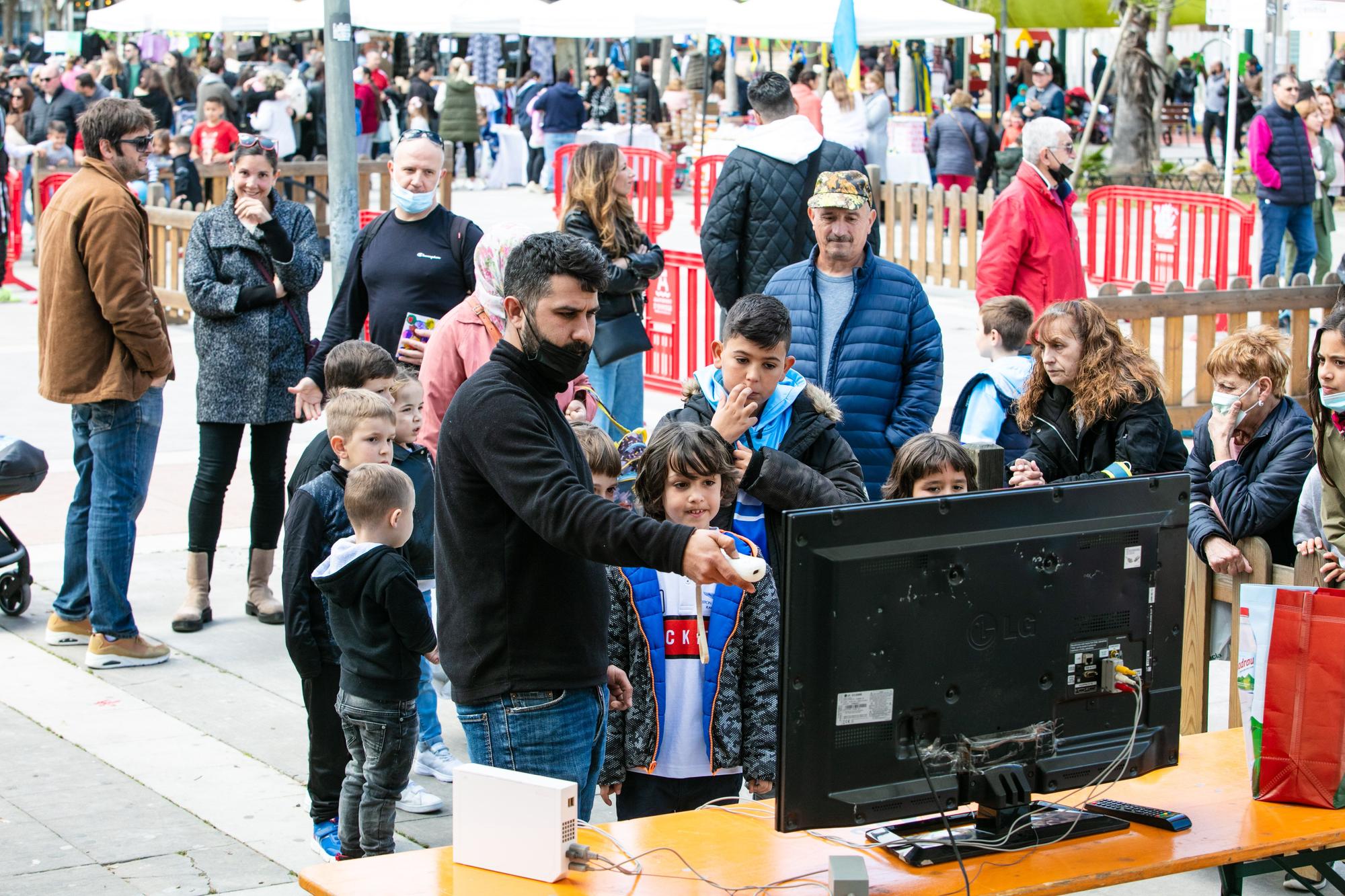 Feria de estocs en la plaza Albert i Nieto de Ibiza