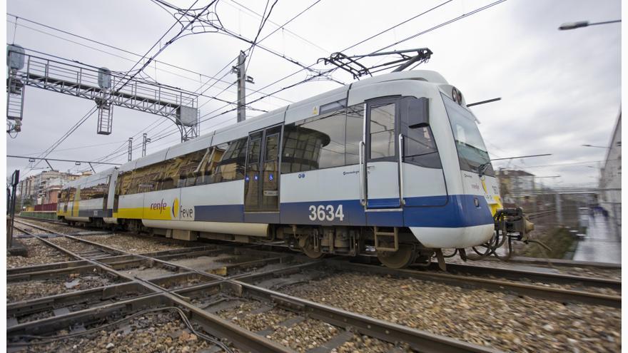 Tren Renfe Feve Cercanías en Cantabria.