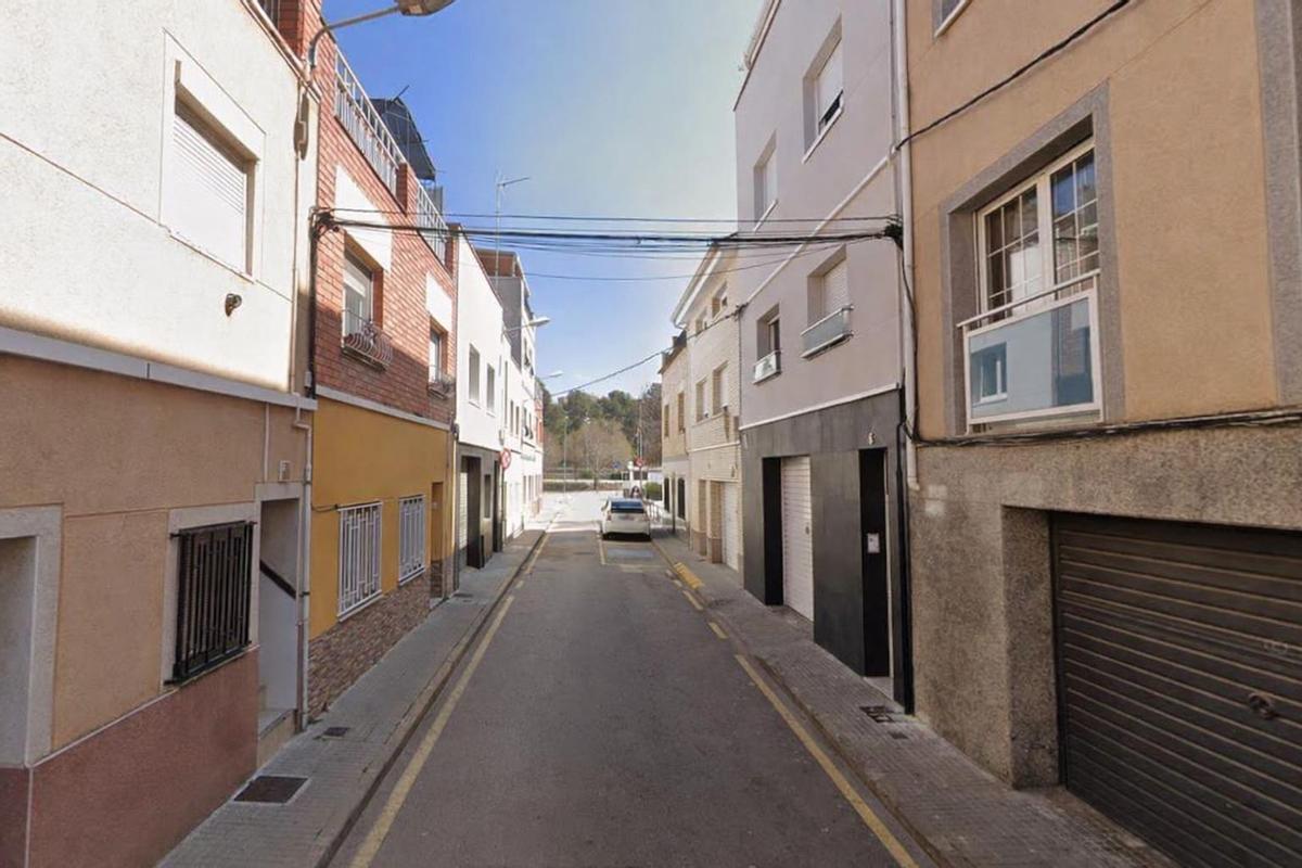 Carrer Verge de la Begonya d'Igualada, on van passar els fets