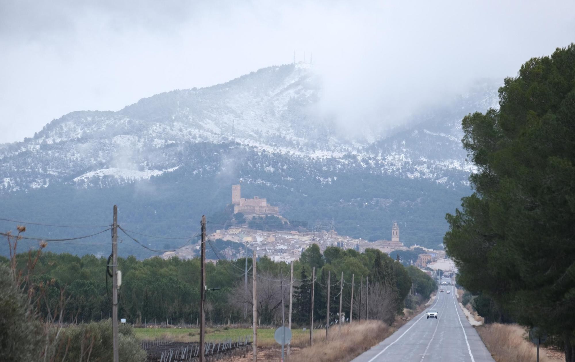 Nevada en el Alto Vinalopó