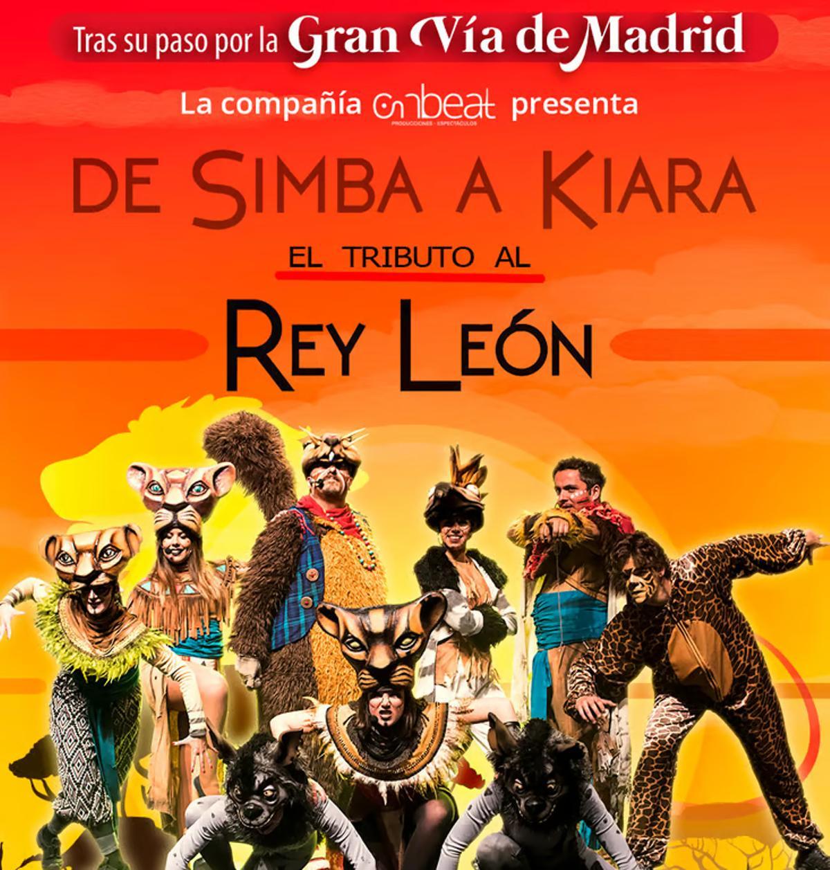 Cartel de'El Tributo del Rey León de Simba a Kiara’