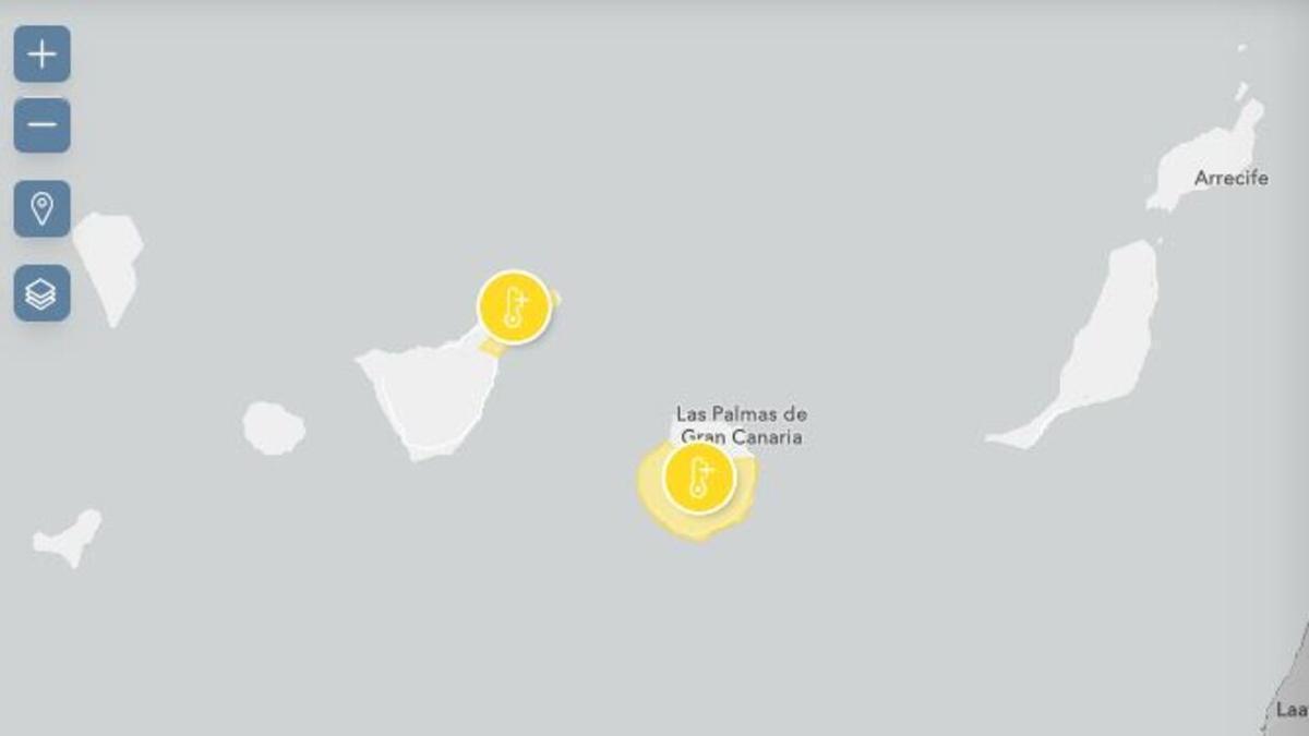 La Aemet vuelve a activar avisos por calor en Tenerife: el sábado los termómetros llegarán a 35 grados