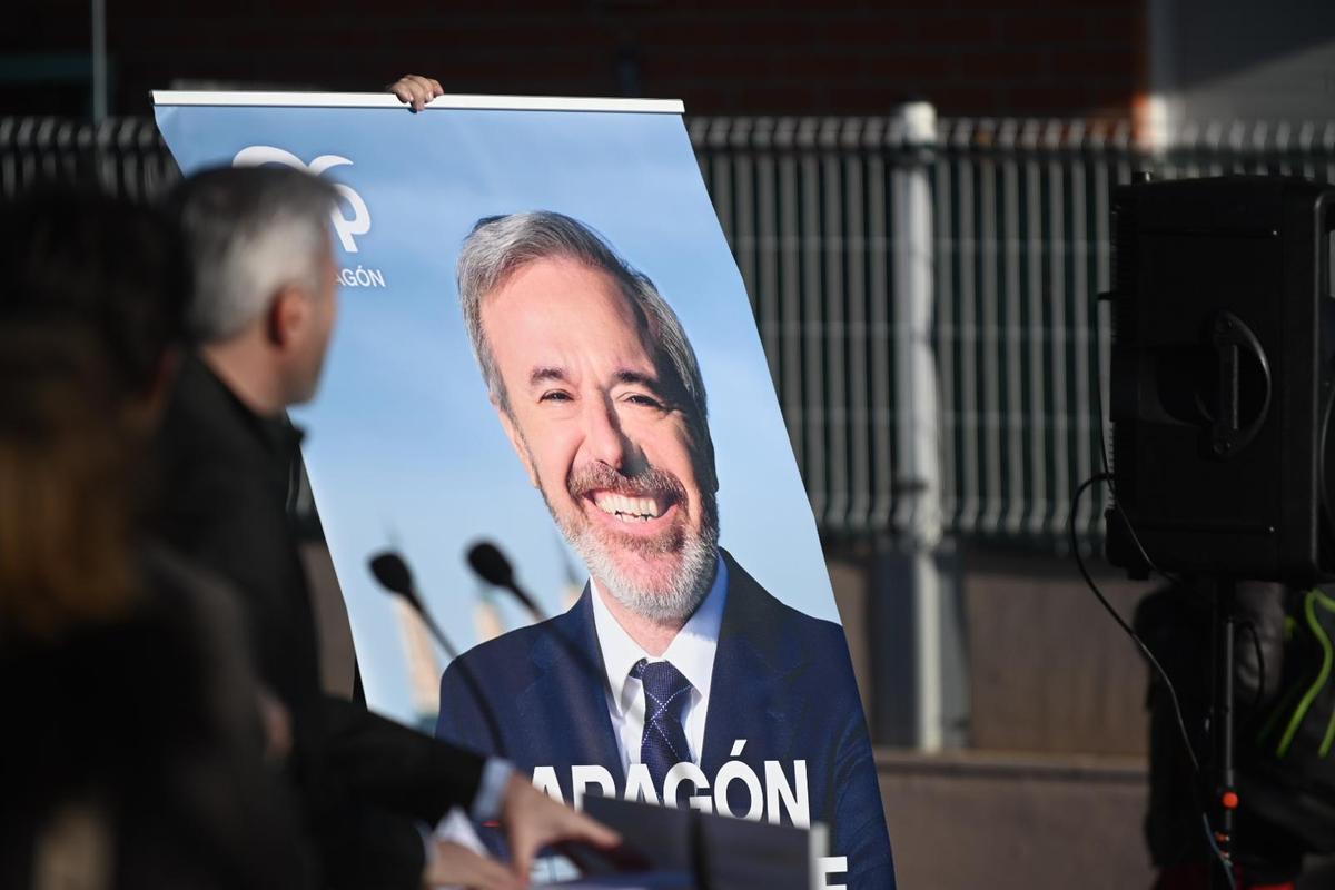 En imágenes: comienza la campaña electoral de las elecciones del 8F en Aragón.