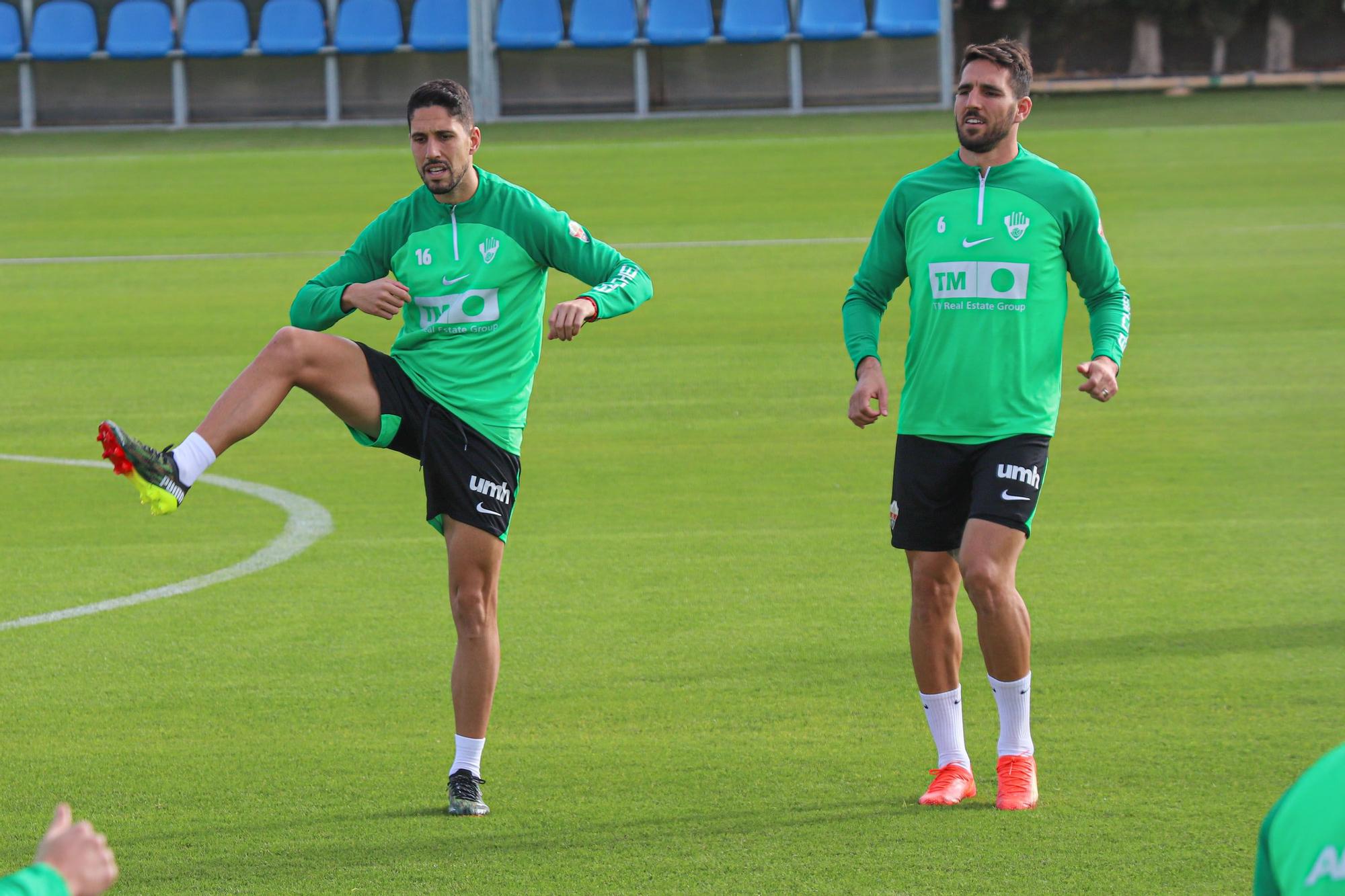 Primer entrenamiento de Machín como entrenador del Elche CF