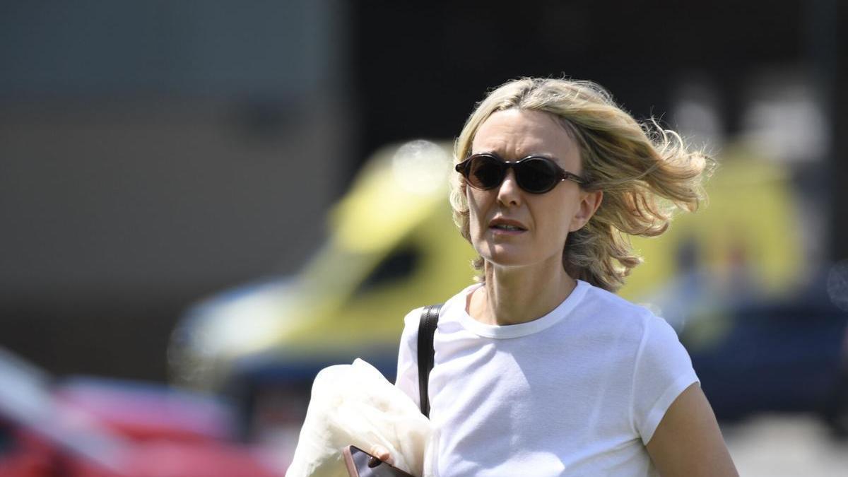 La presidenta de Inditex, Marta Ortega, a su llegada a Casas Novas