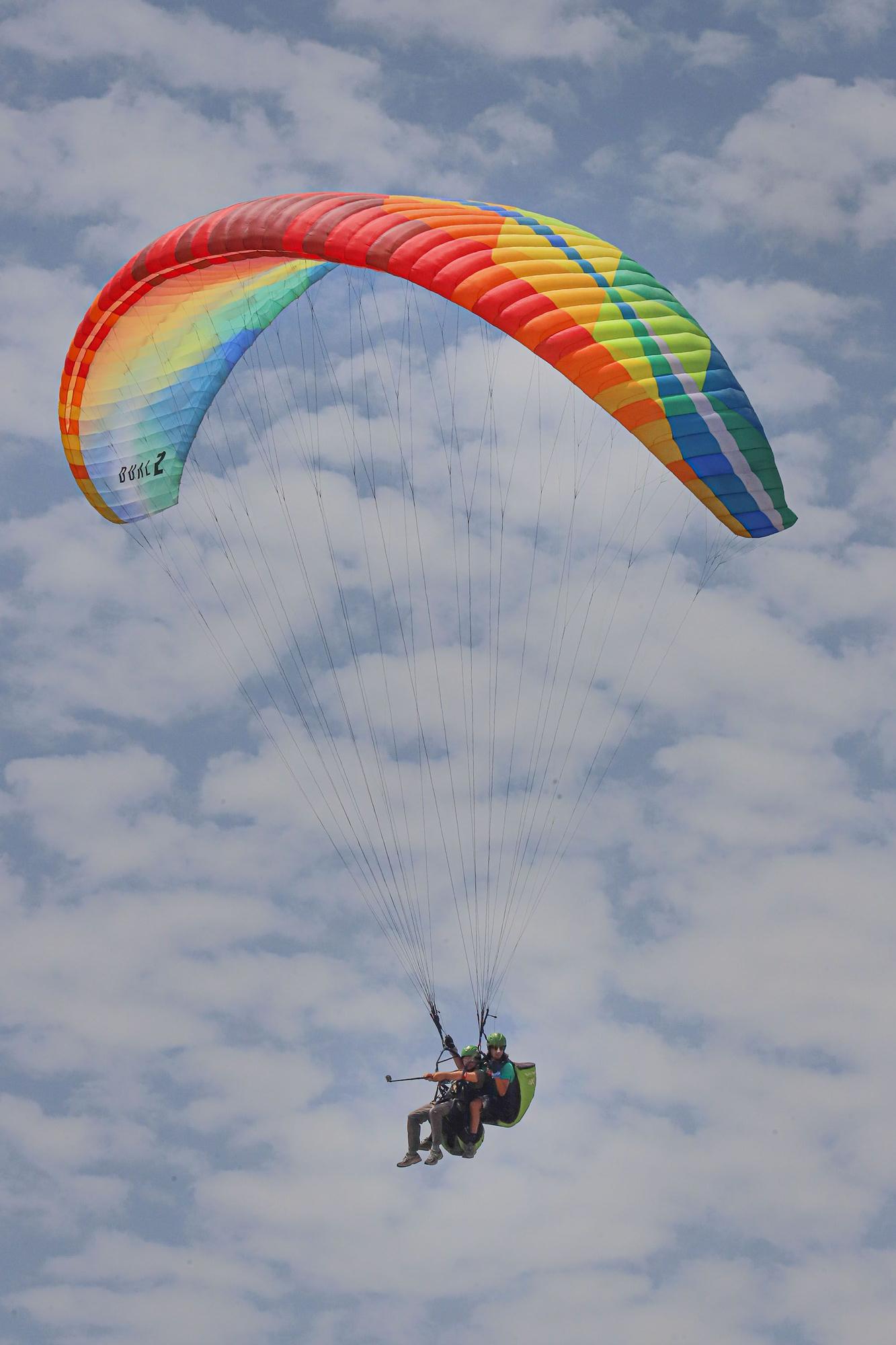 Lanzamiento en parapente en Santa Pola