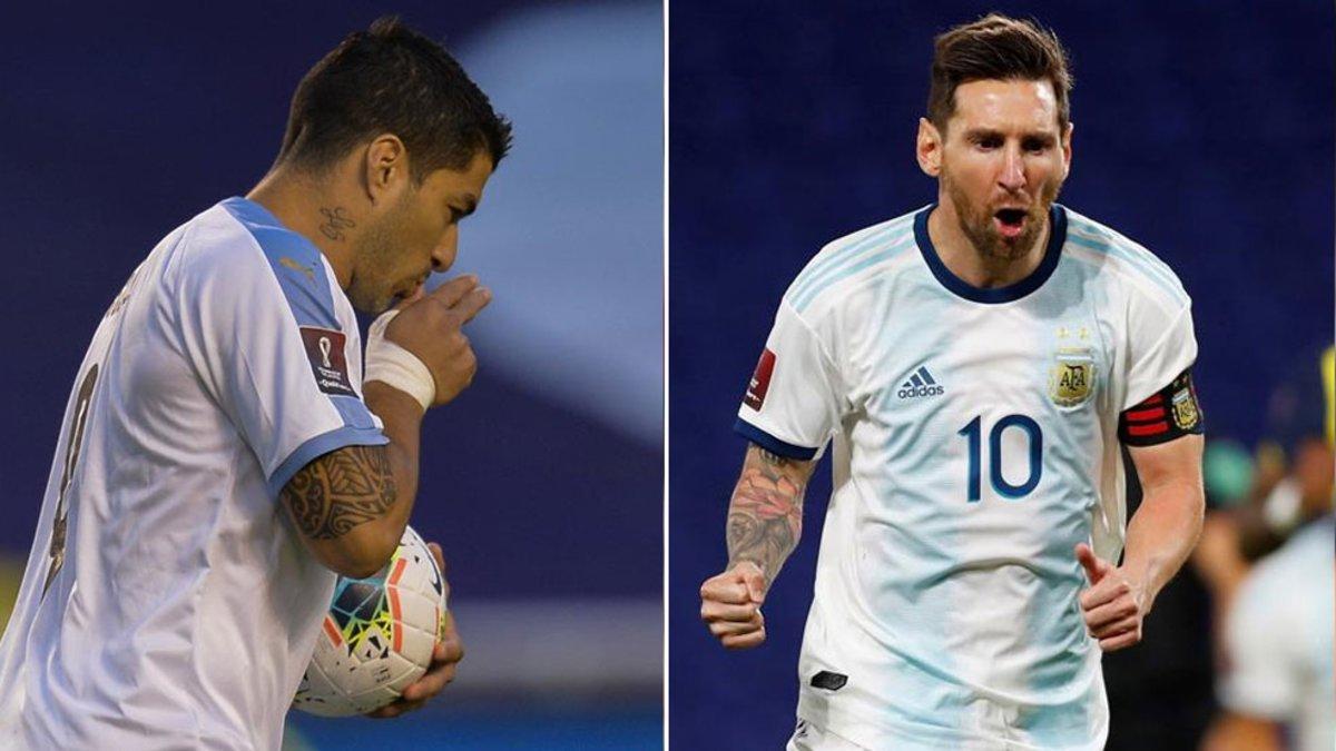 Luis Suárez y Leo Messi pugnan por ser el mayor artillero en la historia de las eliminatorias sudamericanas