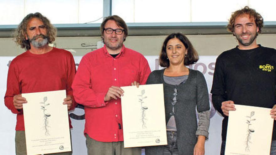 Los ganadores de los Alzina del pasado año recibieron ayer su premio.