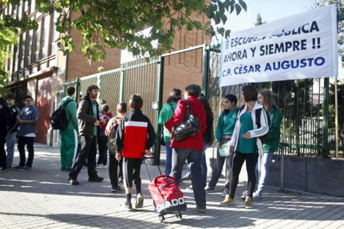 Las imágenes de la jornada de huelga de la enseñanza