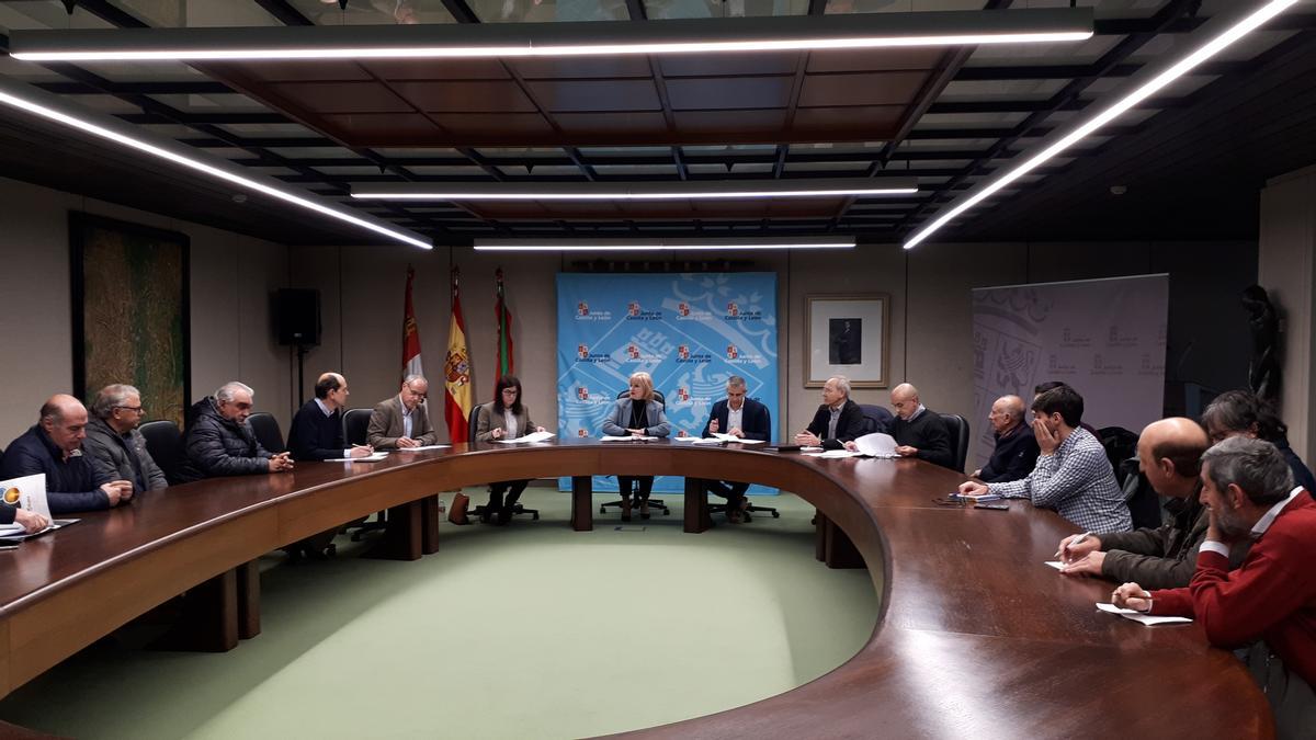 La delegada territorial, Leticia García, se reúne con alcaldes de distintas localidades de Zamora.