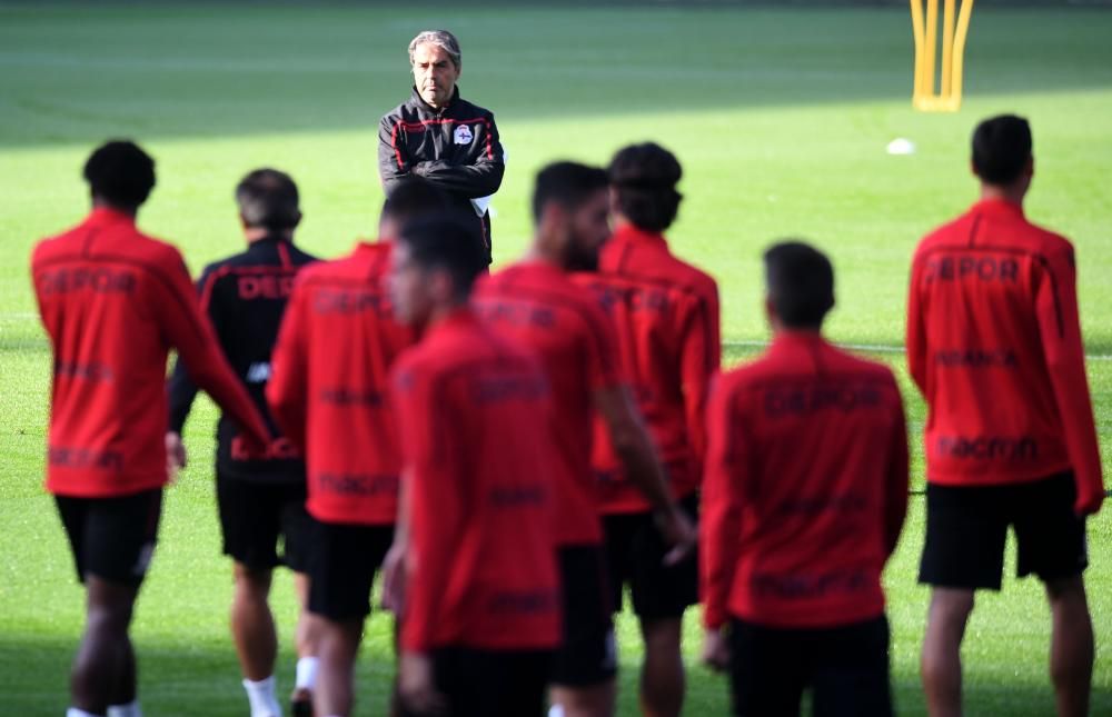 El Dépor entrena a Riazor antes de recibir al Reus