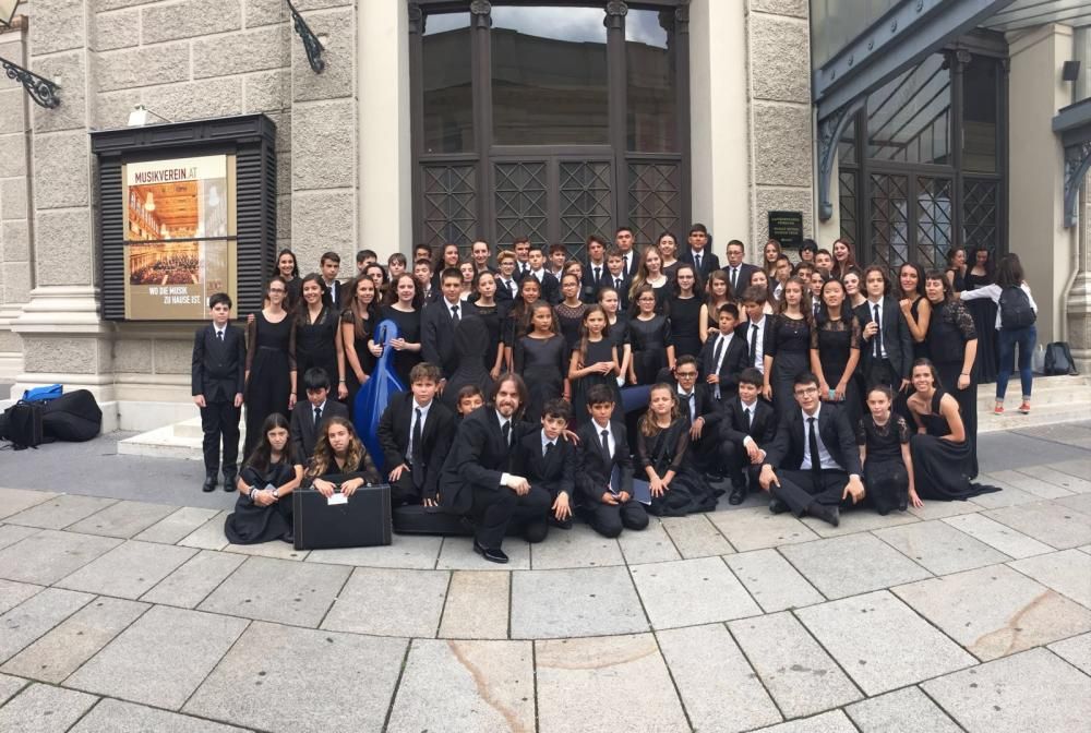 La OJPA y la Orquesta de Aspirantes viven su gran experiencia en Viena