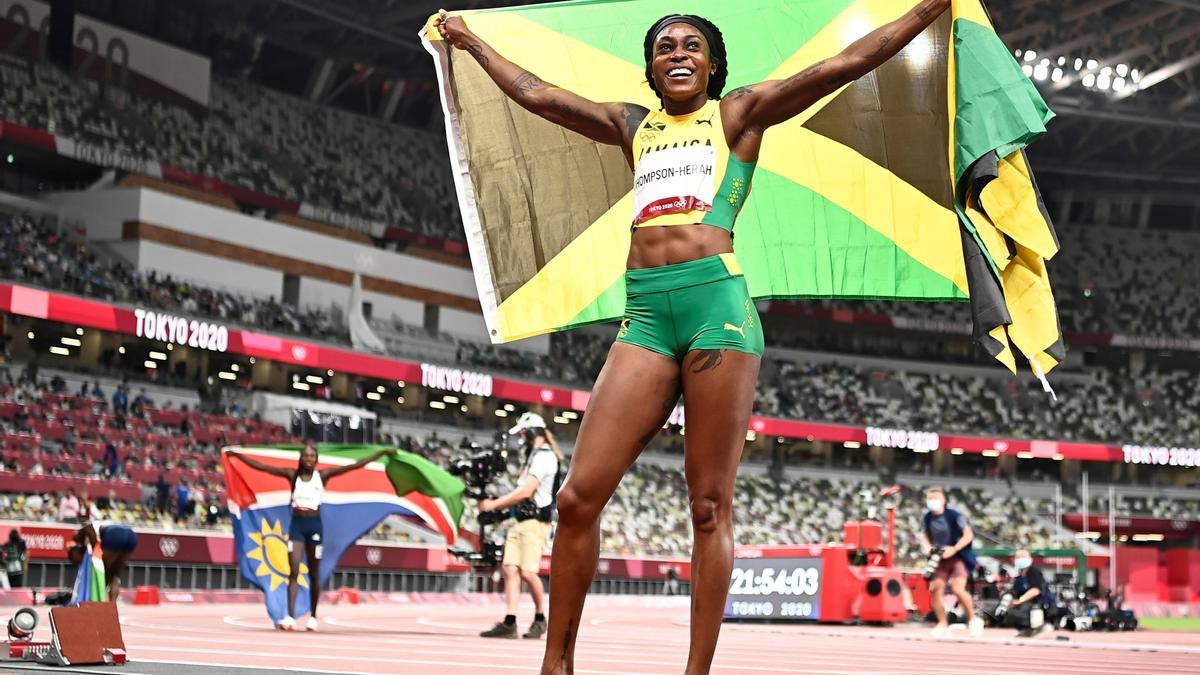 Elaine Thompson ha ganado las pruebas de 100 y 200 metros.