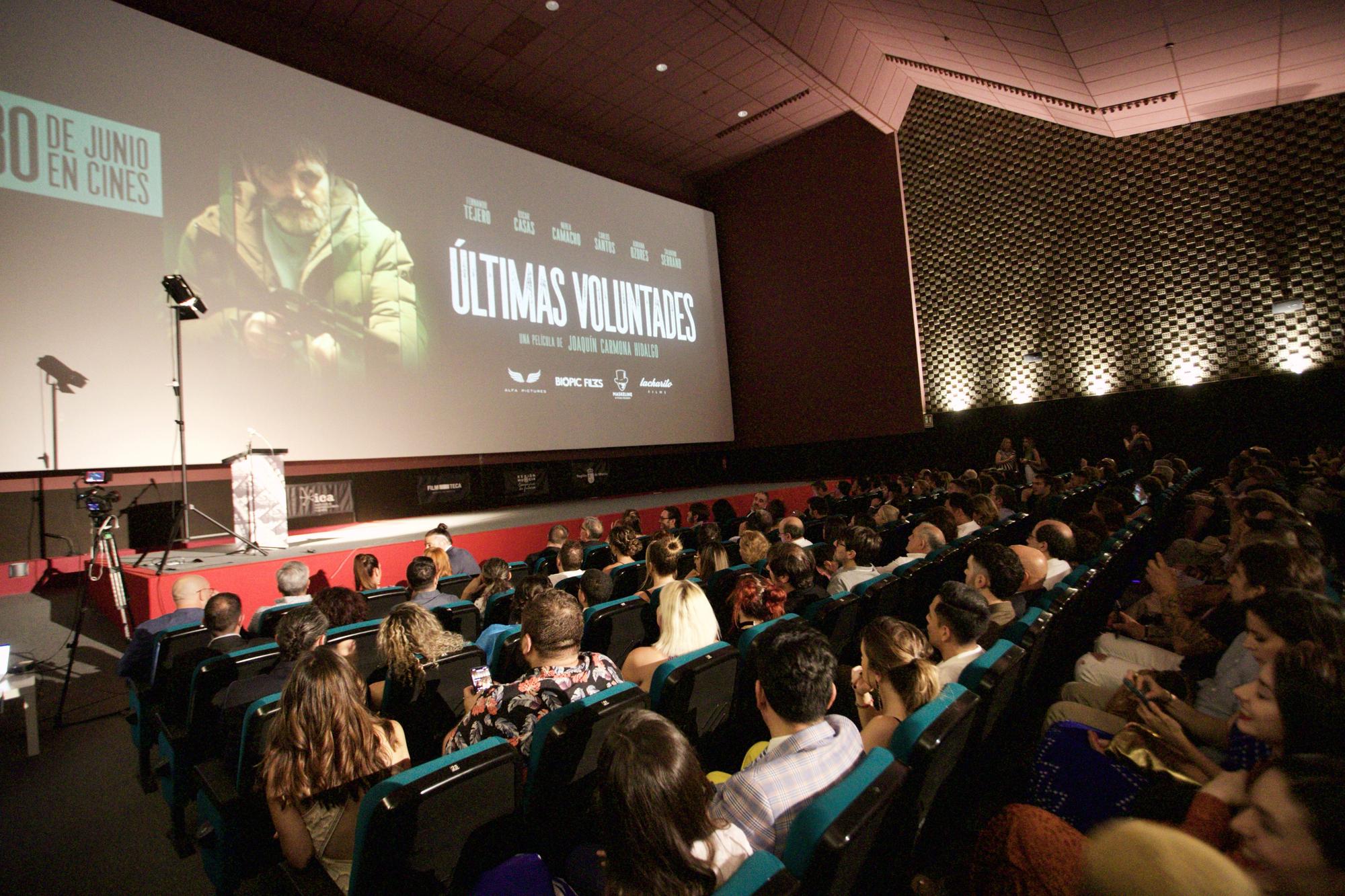 Las imágenes de la premiere de la película murciana 'Últimas voluntades'