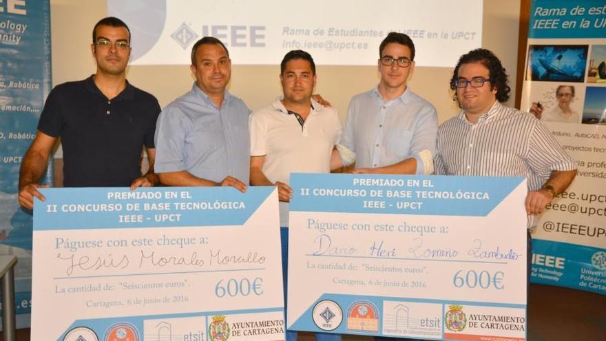 El proyecto de base tecnológica de Jesús Morales y de Darío Zomeño han sido los premiados por la asociación IEEE-UPCT.