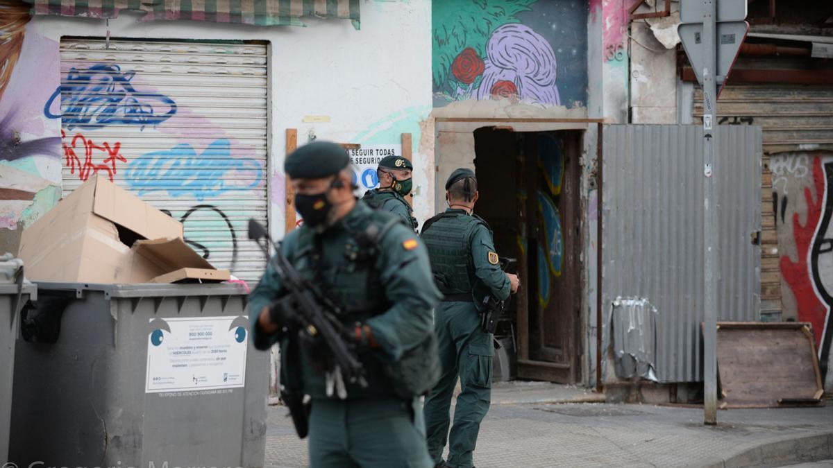 Las imágenes de la operación de la Guardia Civil en Lagunillas