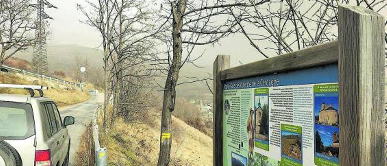 El punt del Camí dels Enamorats a tocar de la carretera N-20, on es faria la rotonda | MIQUEL SPA