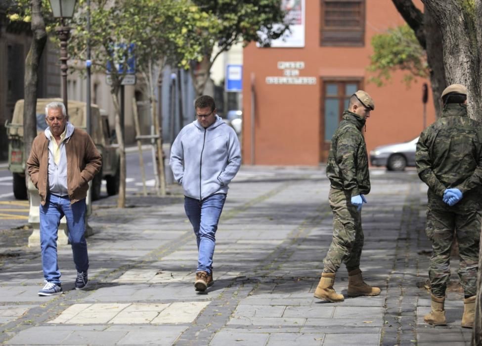 Militares en La Laguna