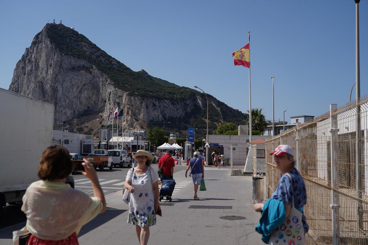La última tarde de la frontera de Gibraltar en imágenes La última tarde de la frontera de Gibraltar en imágenes